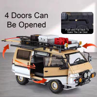 Modelo De Coche Mitsubishi Delica 1:24 RV De Camping Con Luz Y Música Vehículo Off-Road a Escala Puertas Abiertas Regalo De Navidad Para Niños Mayores De 14 Años Metal - details 9
