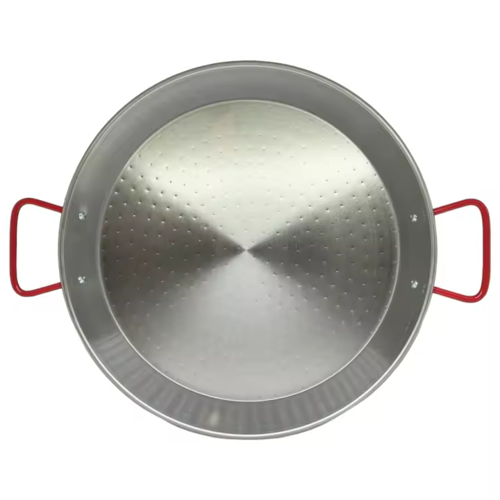 La Ideal paellera grande Valenciana de acero pulido,  sartén para cocinar paella; medidas diferentes, tamaños grandes - 1