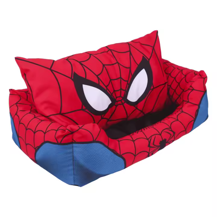 Cama para Perro Spiderman - Acolchada y Supercómoda (65x45 cm) - 1