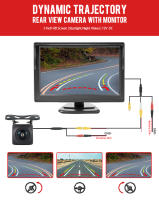 Cámara De Reversa Dinámica KTYDKP Con Pantalla De 5 Pulgadas Para Coche Monitor De Estacionamiento Impermeable Ángulo De Visión 170° - details 0