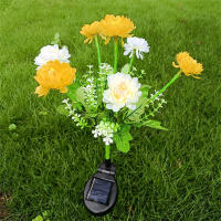Luces De Flor De Loto Con 7 Cabezas Solar Para Exterior Impermeables Para Jardín Patio Decoración De Fiesta Navidad Modernas ABS Solar - details 14