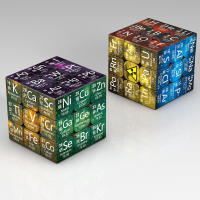 Cubo Mágico 3x3x3 Educativo Para Niños Elemento Químico Físico Con Base Juguete Inteligente Para Desarrollar Habilidades Matemáticas Y Lógicas Regalo Ideal Para Niños Mayores De 6 Años - details 3