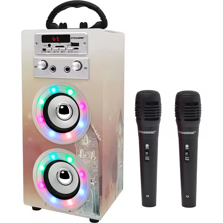 Altavoz Bluetooth Karaoke DYNASONIC (3º Generación Modelo 2021) - Micrófono Incluido - 1