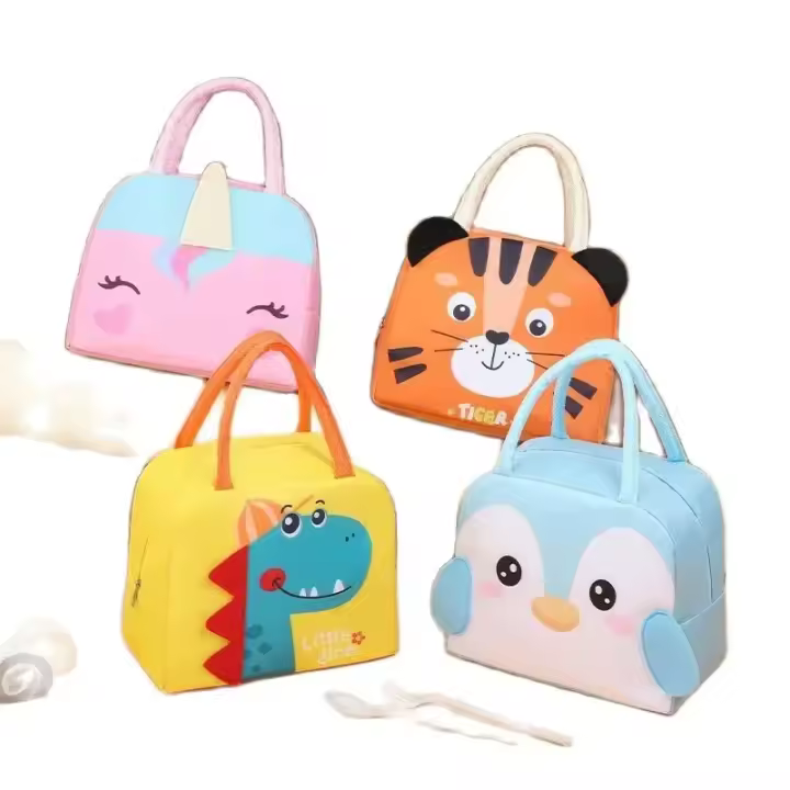 Cartoon Children's Lunch Bag Thermal Insulation Aluminum Film Waterproof Oxford Cloth Portable Lunch Bags Tote - 1