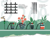 Sistema De Riego Por Drip 5-20M Kit De Riego Para Plantas Con Reguladores Ajustables Para Jardín Micro Irrigación - details 1