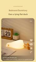 Lámpara De Noche Recargable LED En Forma De Pato Con Silicona Luz De Iluminación Infantil Para Decoración De Habitaciones Regalo De Cumpleaños - details 10