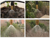 Boquilla De Rociador Ajustable De Cobre 15-250PCS Con Conector De Plástico 4/7mm Sprinkler De Rociador De Agua Para Riego Y Enfriamiento - details 3
