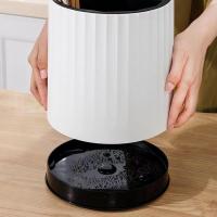 Soporte de cuchillos giratorio de 360 grados para encimera de cocina, soporte multifuncional de plástico para utensilios - details 3