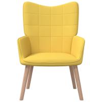 vidaXL Sillón de relax de tela Gris claro, Gris oscuro, Crema Sillon Dormitorio Sillon Comodos Silla Relax Sillón Sofá - details 0