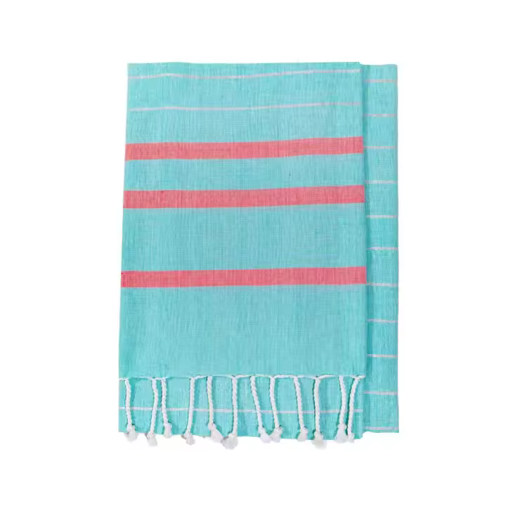 SUN & SURF Fouta de Playa Individual 100% Algodón 90x170 cm - Toalla Ligera y Versátil Tipo Pareo - 1