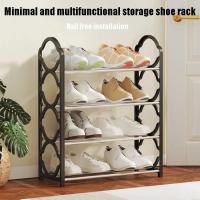 Estante Multi-Nivel Para Zapatos 4 Capas Portátil Anti-Polvo Organizador De Armario Para Dormitorio Y Puerta Armario De Zapatos - details 1