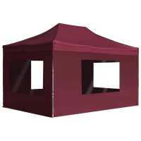 vidaXL Carpa Plegable Profesional con Paredes Aluminio 4,5x3 m Color Antracita,  Azul,  Blanco y mas - details 4