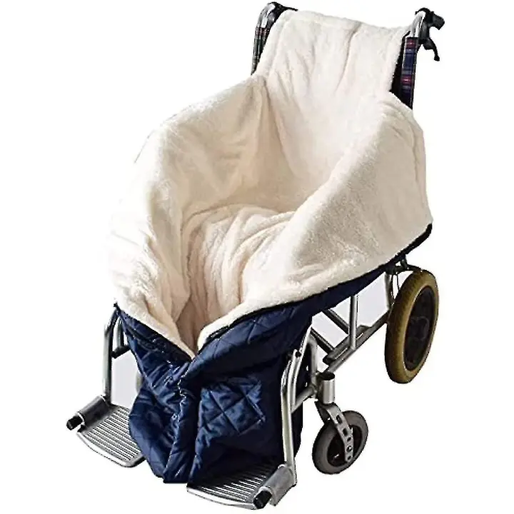 Double Layer Wheelchair Warm Fleece Covers Wheelchair Blanket Waterproof Lap Blankets For Elderly Universal Fit For Wheelchair Blanket - 1