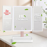 72 LED Light Vanity Mirror 1/2/3X Magnifying Cosmetic 3 Folding Makeup Mirrors 270 Rotation Stepless Dimmer Beauty Table Mirrors - details 9