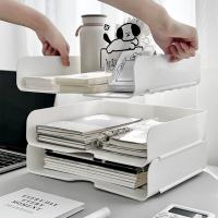 Estantería De Escritorio Multifuncional A4 Para Almacenamiento De Archivos 2 Piezas Para Oficina Y Dormitorio De Estudiantes - details 2