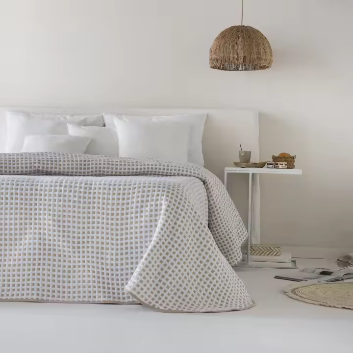 ETHERE MAISON - Colcha jacquard algodón Emily Lino - 1