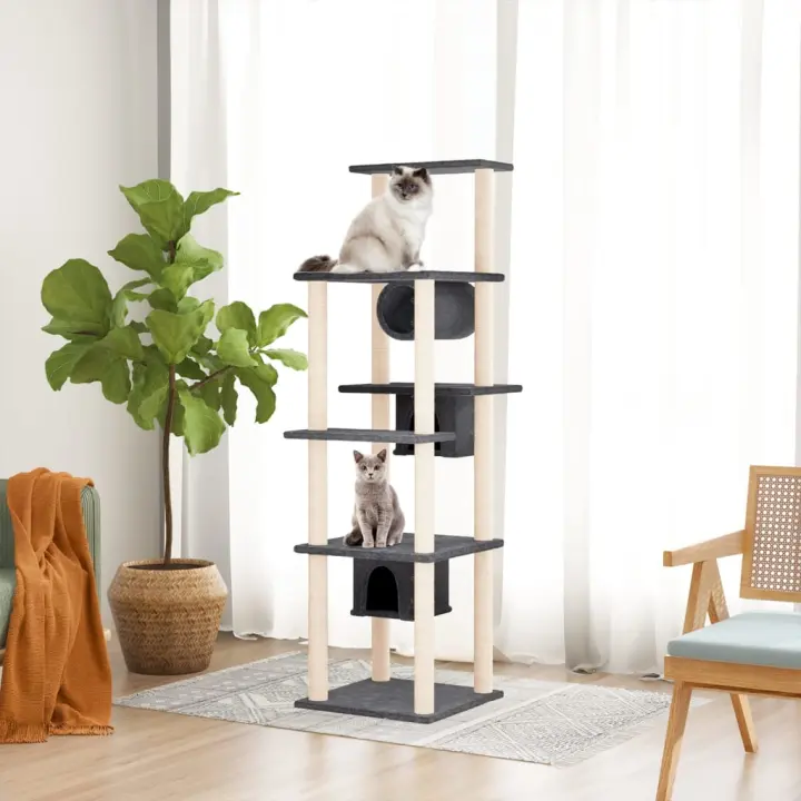 Árbol para Gatos with arañazo en ISAL gris Dark 169 cm - 1