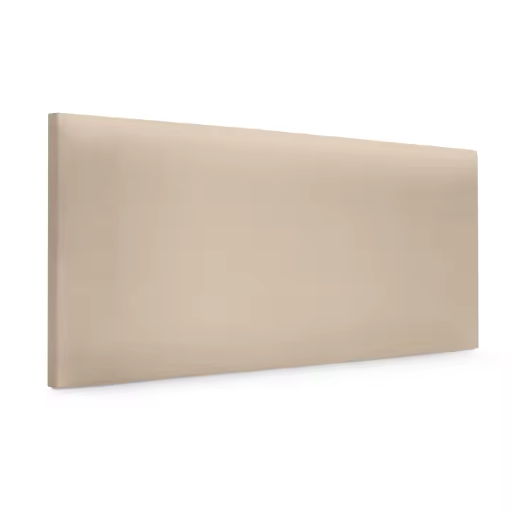 DHOME Cabecero de Polipiel o Tela AQUALINE Liso Cabeceros Cabezal Tapizado Cama Lujo (Beige Polipiel) - 1
