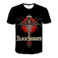 Camiseta Casual Para Hombres Y Mujeres Con Estampado 3D De BLACK SABBATHE Rock Manga Corta Negro Hip Hop Verano Transpirable Mecánica De Lavar Material Poliéster - details 5