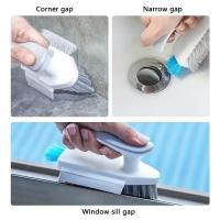 Cepillo De Limpieza 2 En 1 Para Paredes Y Piso Durable Plástico Diseño Portátil Para Baño Cocina Sala De Estar - details 4