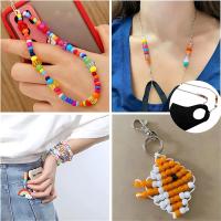 500pcs De Cuentas De Plástico En Colores Para La Fabricación De Joyas DIY Trenzas De Pelo Pulseras Collares Artesanías Pequeña Empresa - details 3