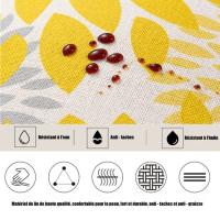 Funda de cojín - Lino - Juego de 4 - Gris-Cuadrada-Estampada Boho - 45x45cm - details 2