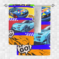 Toalla De Playa Para Niños Con Patrón De Coche De Dibujos Animados Toalla De Microfibra Sin Arena Para Baño Piscina Camping Viajes Absorbente Rápido Lavable Máquina Tamaño Rectangular 100% Poliéster 240gsm - details 0