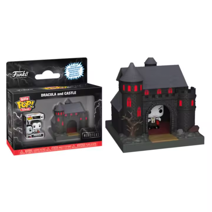 Funko Bitty Pop Town Cine y TV Universal Monsters El Castillo de Dracula Figura Coleccionable - 1