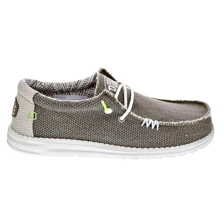 Hey Dude Hombre Mocasines modelo Wally Braided Verde - 1