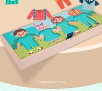 Juego Educativo De Montessori De Trajes Para Niños Puzzle De Despido De Madera Juego De Pensamiento Y Alineación Regalo Para Niños De 3-12 Años - details 7