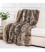 Manta De Peluche Imitación De Zorro Doble Capa Suave Y Cálida Para Decoración Del Hogar Y Sofá Cubierta De Cama Manta De Piel De Mink Para Adultos - details 10