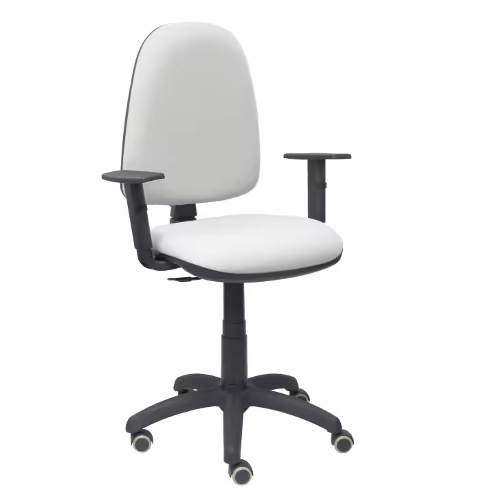 Piqueras Y Crespo Silla Ayna Bali Gris Claro Ergonómica con Brazos Regulables y Ruedas de Parqué - 1