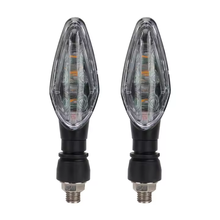 2Pcs Luz De Señalización Para Motocicleta Super Brillante Amarilla Impermeable Indicador De Giro Lámpara De Iluminación De Viaje - 1