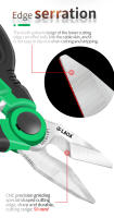Tijeras Eléctricas LAOA Con Mango Abierto Y Hoja De Acero Inoxidable Para Desconectores Y Cortar Cable De 6/7/8 Pulgadas Herramienta De Amate Y Profesional - details 4