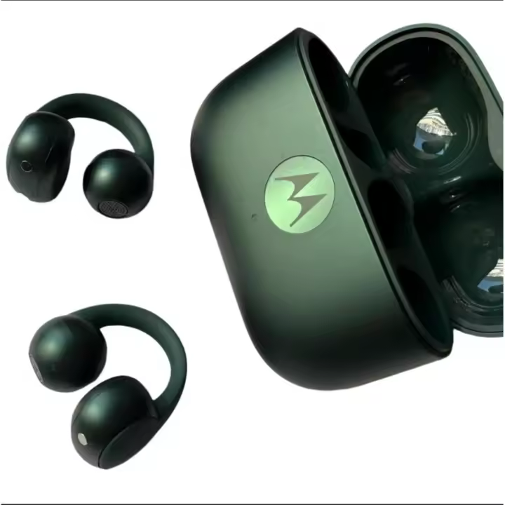 BLUETOOTH - Motorola Moto Buds Loop SOUND BY BOSE Auriculares Inalámbricos Intraurales con Autonomía de 30h Verde - 1
