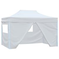 vidaXL Carpa Plegable Profesional 4 Paredes Acero Celebraciones Color Antracita,  Azul,  steel white y mas - details 2