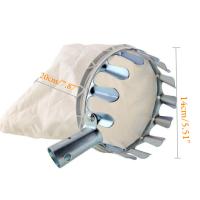 1pc Herramienta De Recogida De Frutas Metálica Cepillo De Manzanas Con Cesta Accesorio De Recolección De Frutas Para El Jardín Herramienta De Jardinería - details 2
