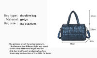 Bolso De Hombro Yogodlns De Lujo Espacio Padded Capacidad Grande Impermeable Nylon Para Viaje Bolso Cruzado De Poliéster Lining Para Mujer - details 0