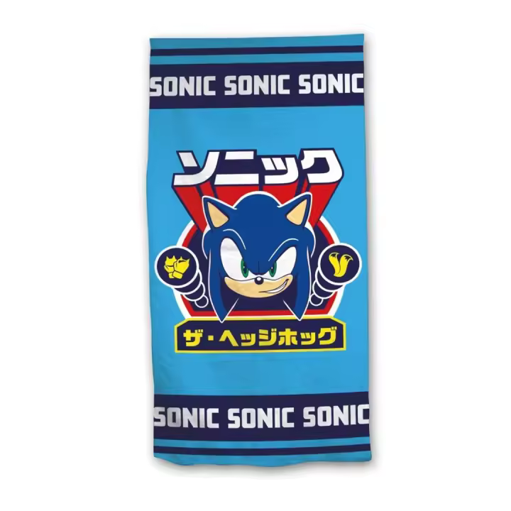 Sonic The Hedgehog Toalla Modelo 4 70x140cm 100% Poliéster - 1