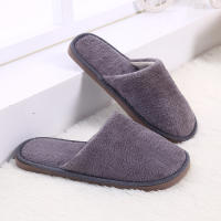 Zapatillas De Casa Para Mujer Invierno Cómodas Y Térmicas Plush Antideslizantes Corduroy Interior Suave Zapatos De Interior Unisex - details 11