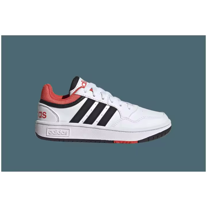 Zapatillas Adidas modelo Hoops 3.0 K Ftwwht/Cblack/Brired en color Blanco - 1
