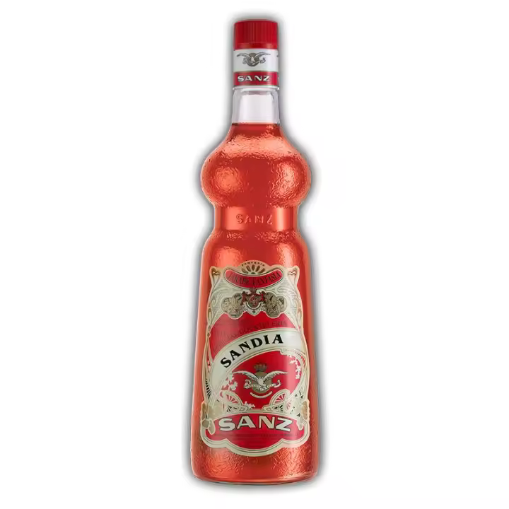 Sirope Sandia Sanz 1 Litro sin Alcohol elaborado con pulpa de sandía. - 1