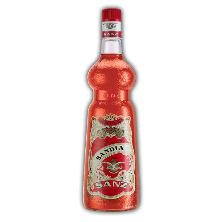 Sirope Sandia Sanz 1 Litro sin Alcohol elaborado con pulpa de sandía. - 1