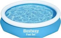 Piscina Bestway Fast Set 305x66 cm Redonda Azul – Inflable Fácil Montaje Exterior Verano - details 0