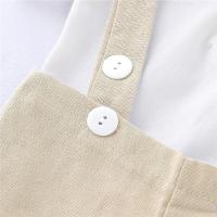 Conjunto De Ropa Para Bebé Niño Nuevo Nacido Verano 0-24 Meses Camisa Con Corbata Camiseta De Manga Corta Y Pantalón Con Suspensión 2PCS - details 8