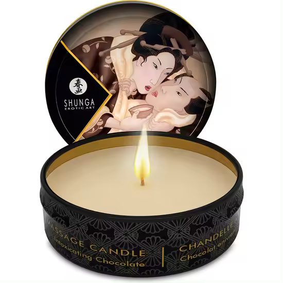Shunga Lote de tres velas de masaje chocolate 30 ml - 1
