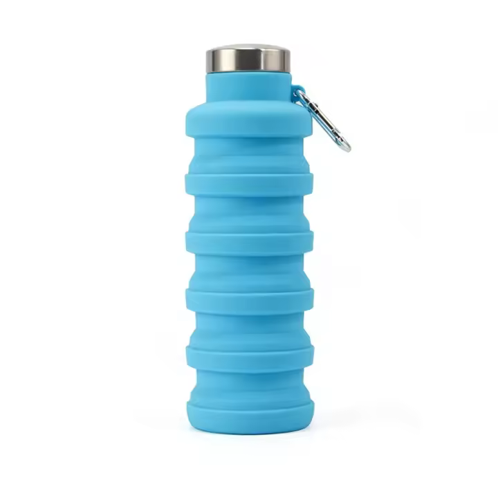 Botella De Agua Reutilizable Libre De BPA En Silicona Para Expediciones Al Aire Libre Y Senderismo - 1