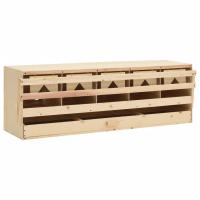 vidaXL Ponedero Gallinas Aves Cesta Extraíble Huevos Plegable Madera Dimensiones 72x33x38cm (3 compartimentos),  63x40x45cm (2 compartimentos),  63x40x65cm (2 compartimentos) y mas - details 8