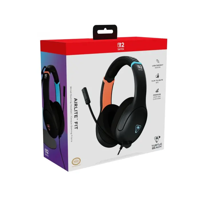 Airlite Fit Headset Charcoal Black - Auriculares para SWITCH 2 - 1