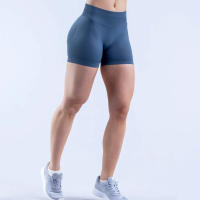 Shorts De Yoga Sin Costuras 4.5" Para Mujer Con Efecto Scrunch Y Levantamiento De Glúteos Pantalones De Gimnasio Para Correr Tejidos De Nylon Y Spandex Tallas XS a XL - details 23